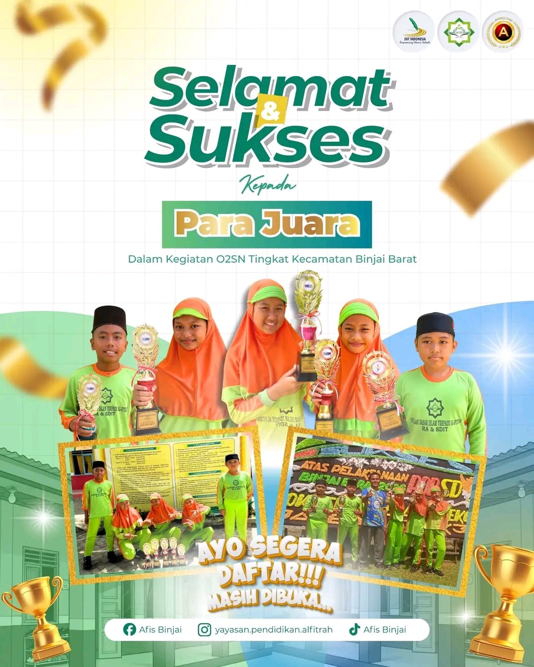 🚀 Siswa-siswi Al-Fitrah kembali menunjukkan aksi terbaiknya di O2SN!